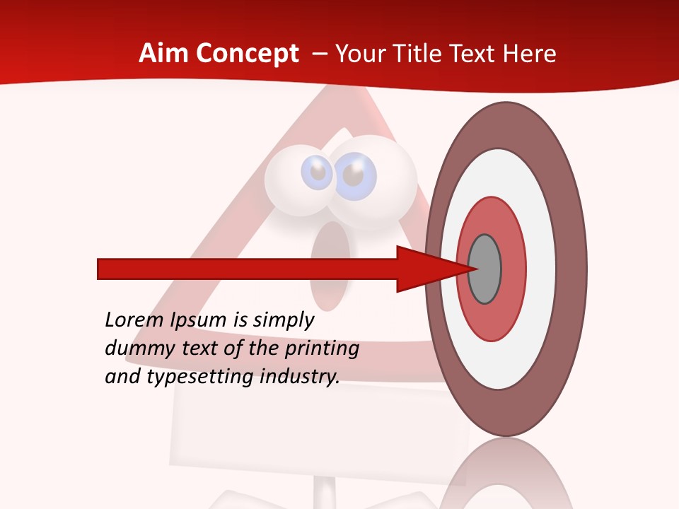 Ban Triangle Character PowerPoint Template