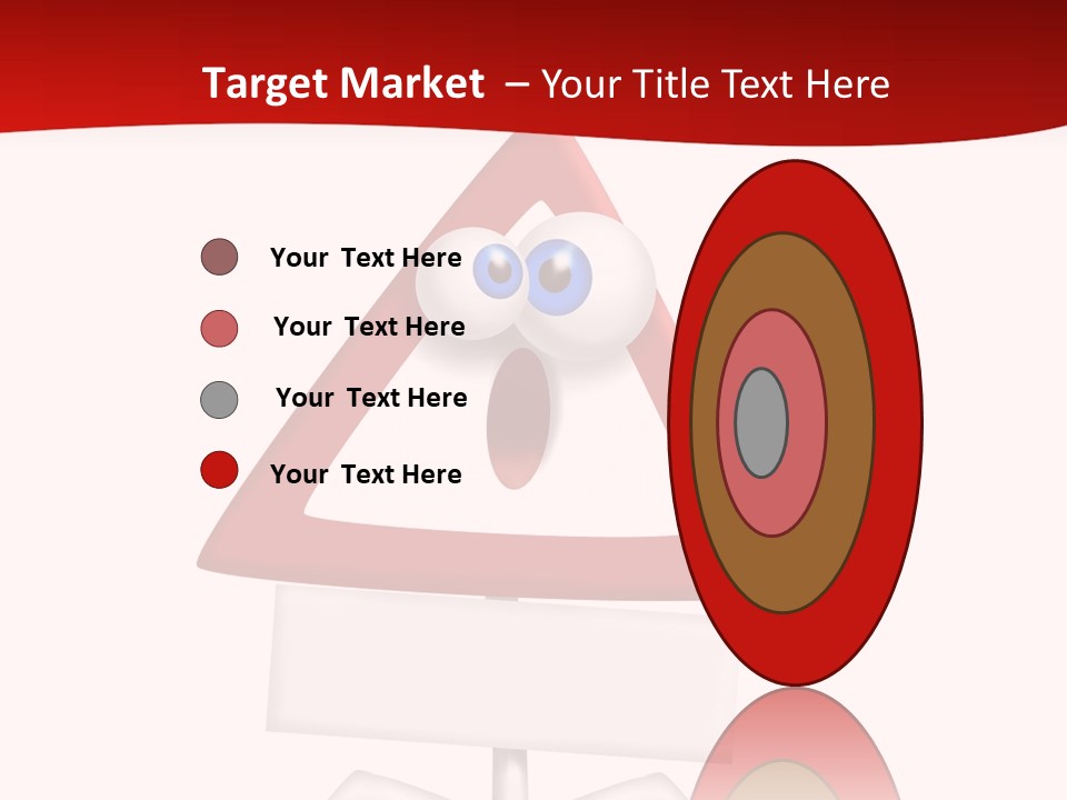 Ban Triangle Character PowerPoint Template