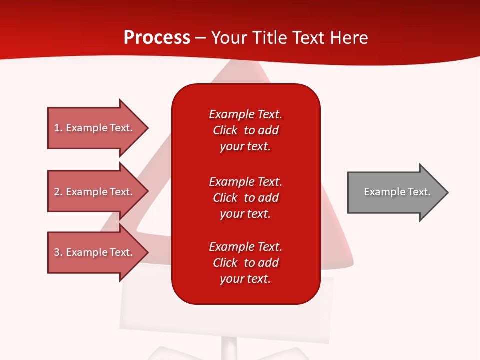 Ban Triangle Character PowerPoint Template