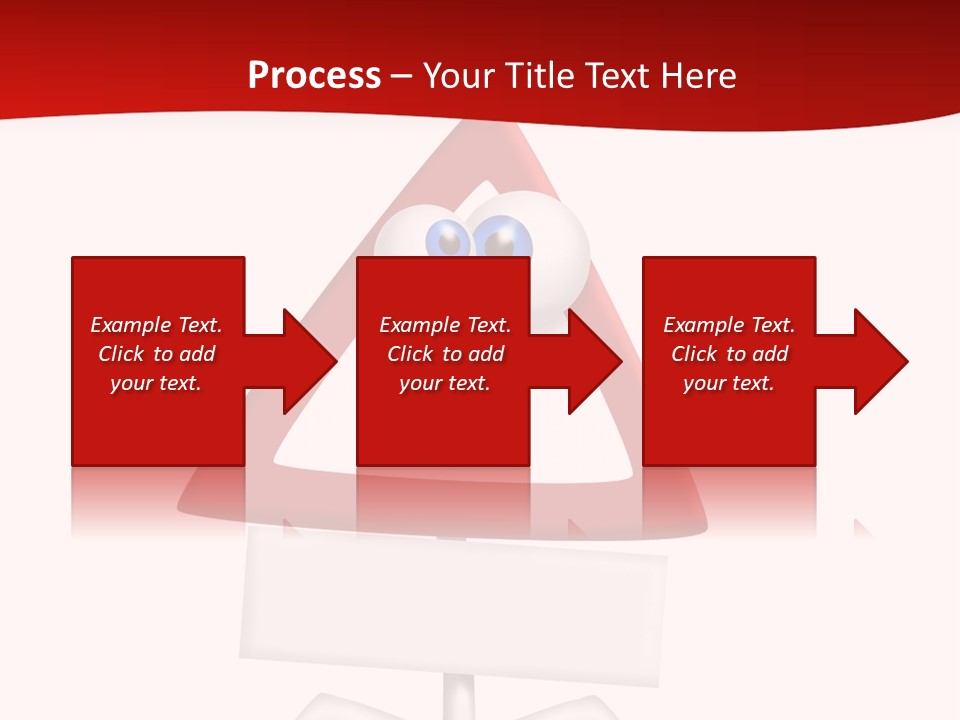 Ban Triangle Character PowerPoint Template