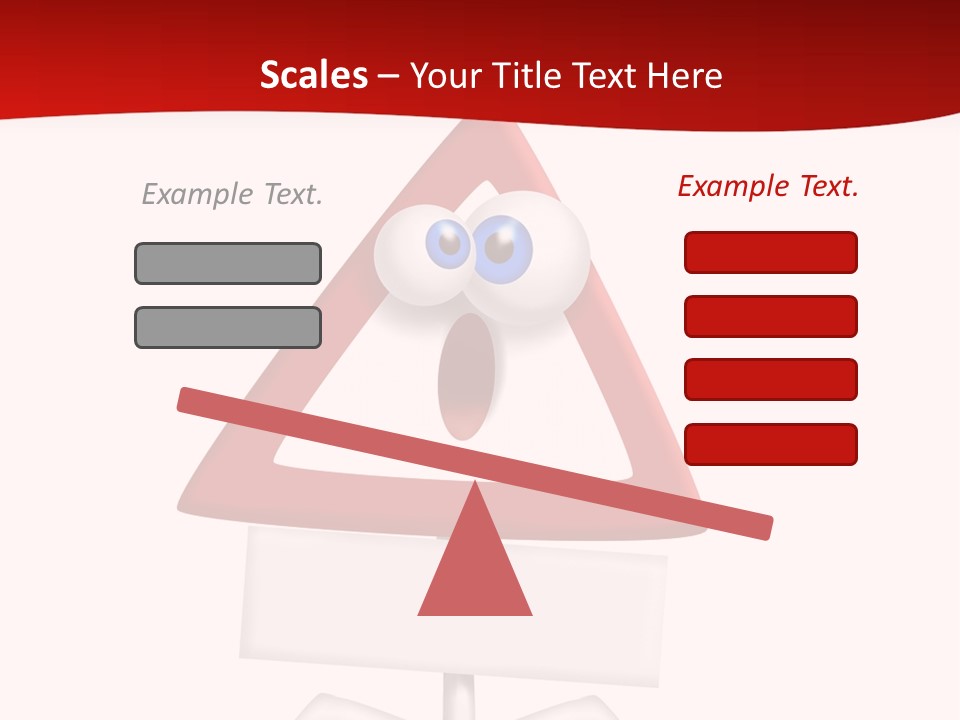 Ban Triangle Character PowerPoint Template