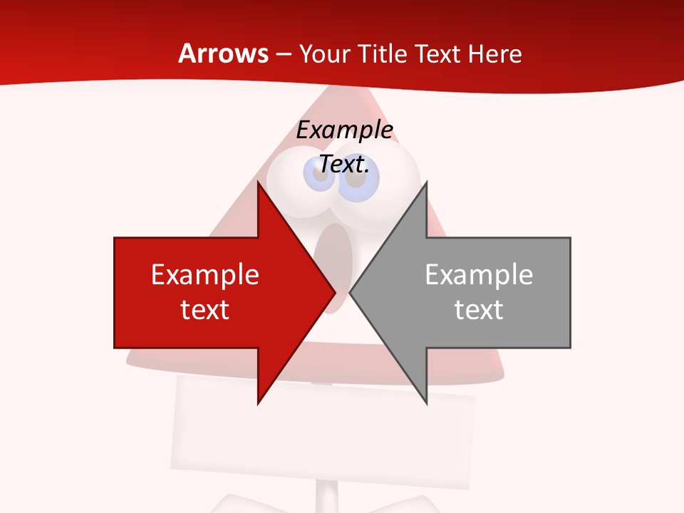 Ban Triangle Character PowerPoint Template