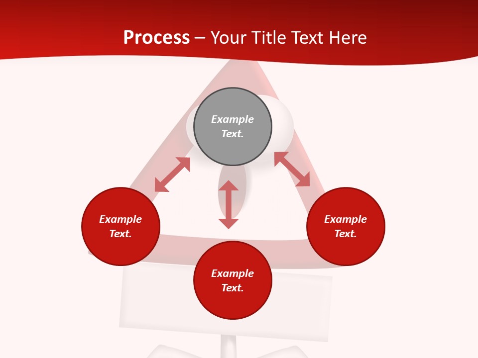 Ban Triangle Character PowerPoint Template