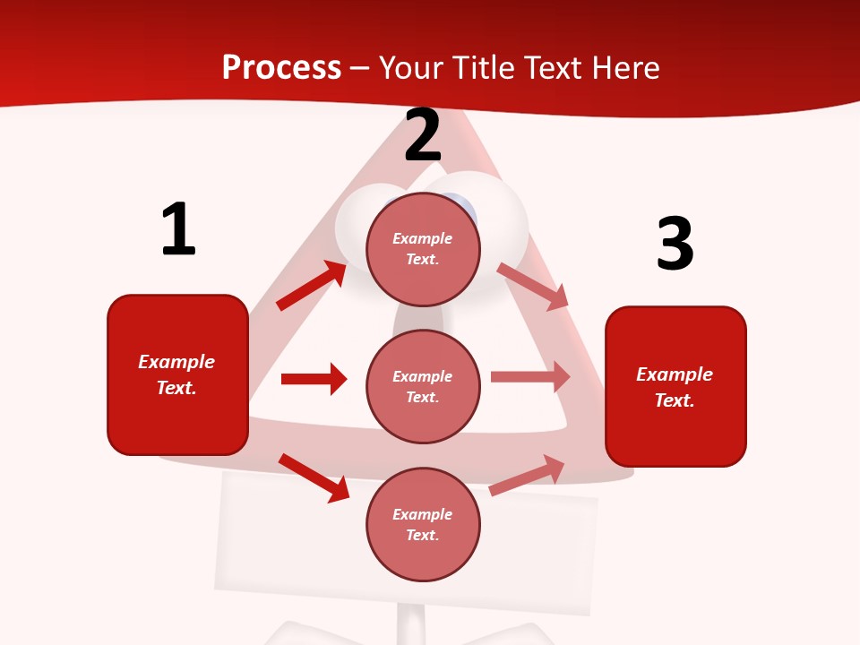 Ban Triangle Character PowerPoint Template