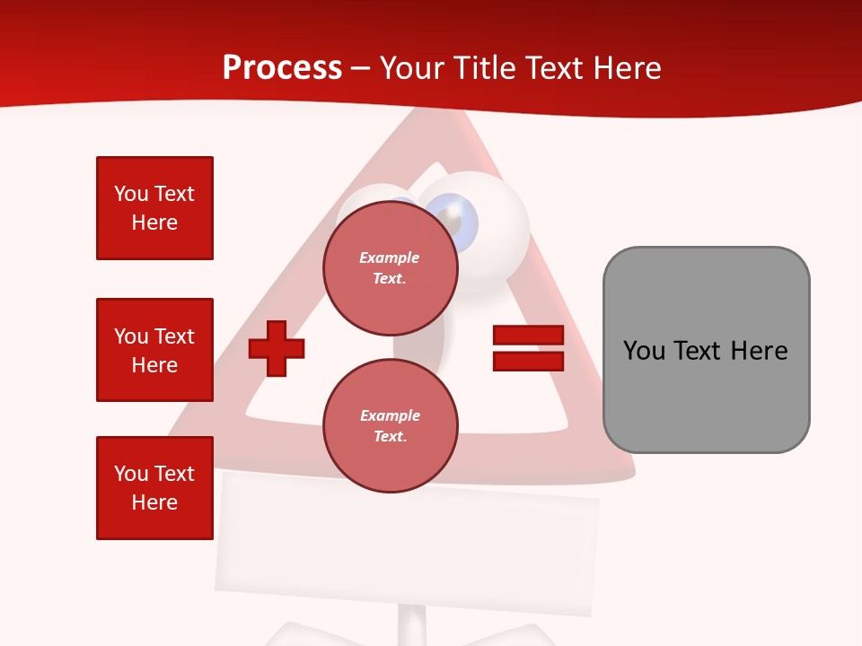Ban Triangle Character PowerPoint Template