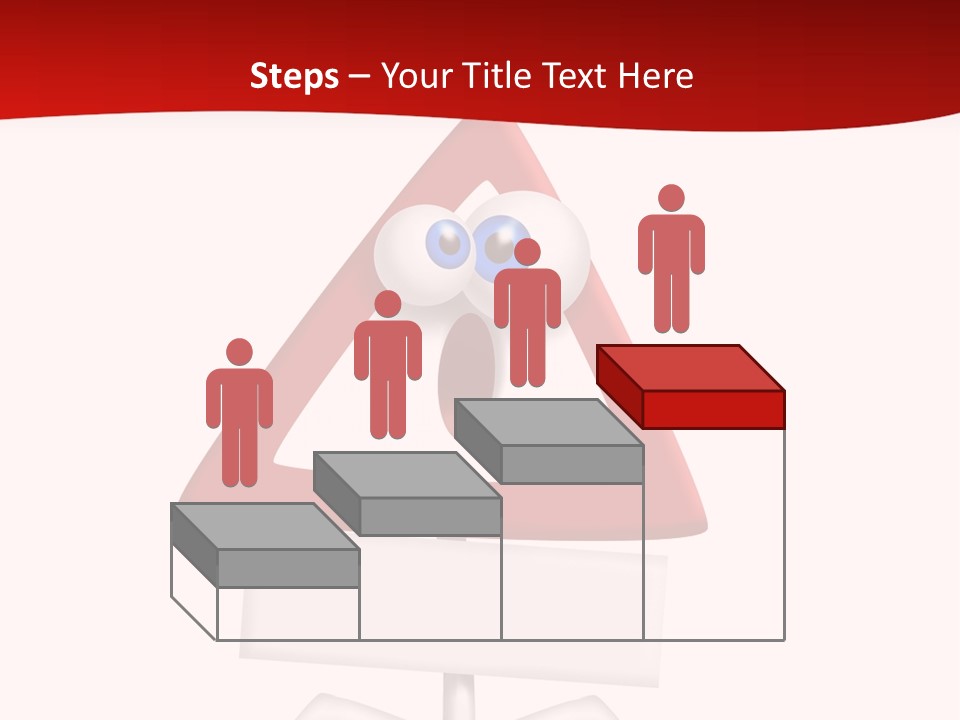 Ban Triangle Character PowerPoint Template
