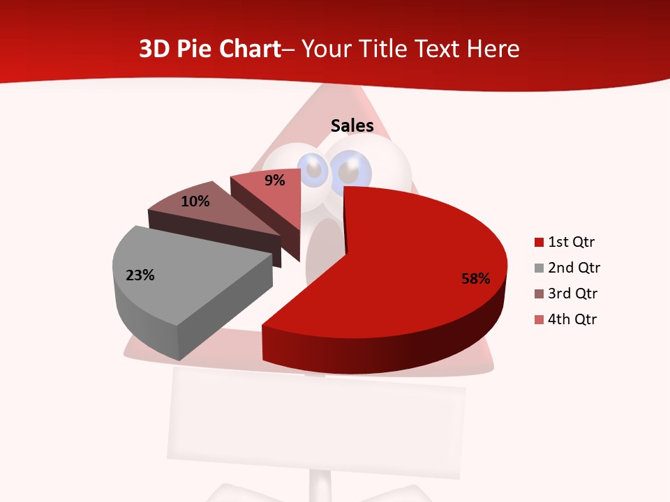 Ban Triangle Character PowerPoint Template