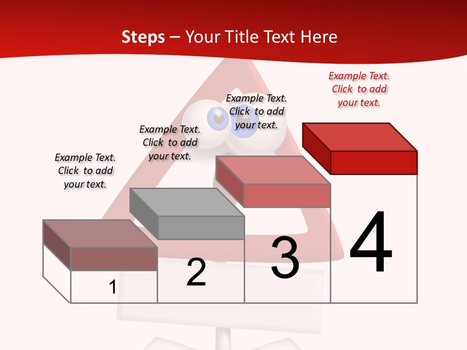 Ban Triangle Character PowerPoint Template