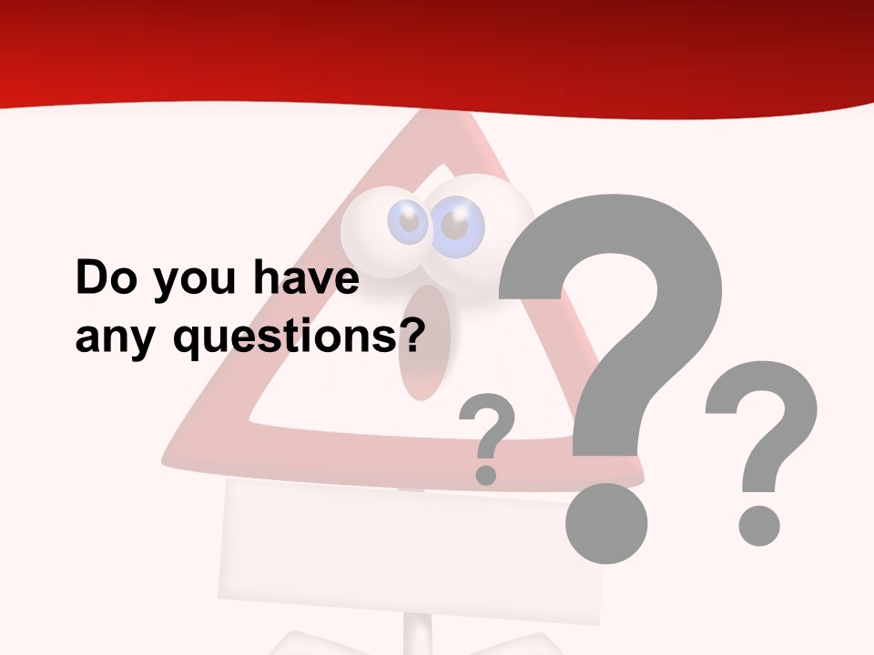 Ban Triangle Character PowerPoint Template