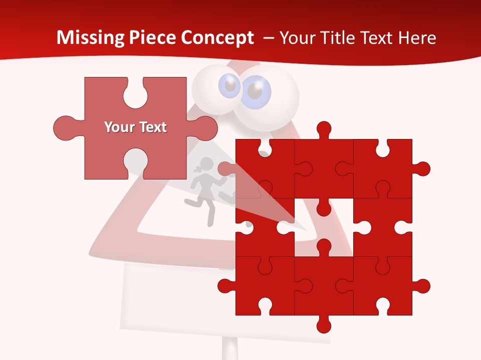Cross Sign Halt PowerPoint Template