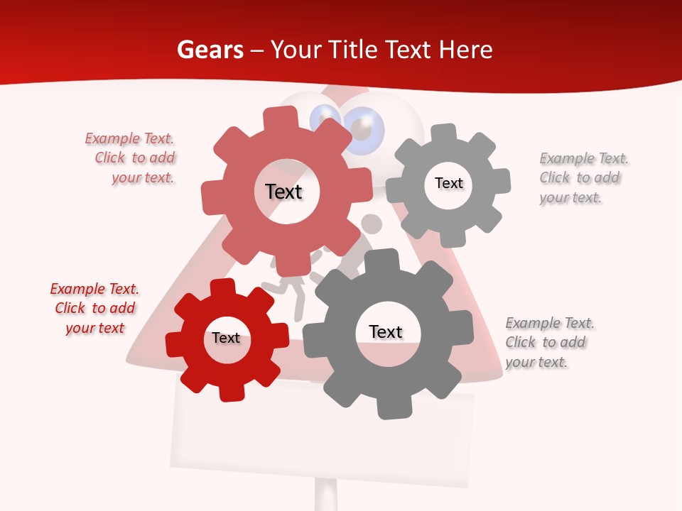 Cross Sign Halt PowerPoint Template