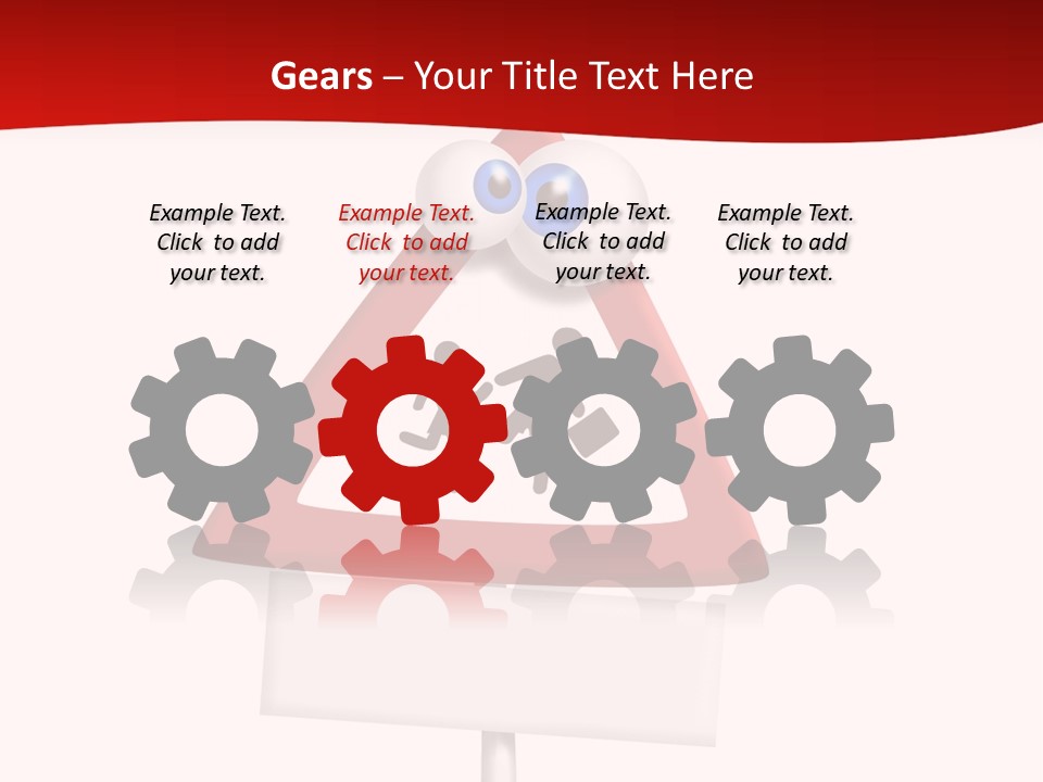 Cross Sign Halt PowerPoint Template