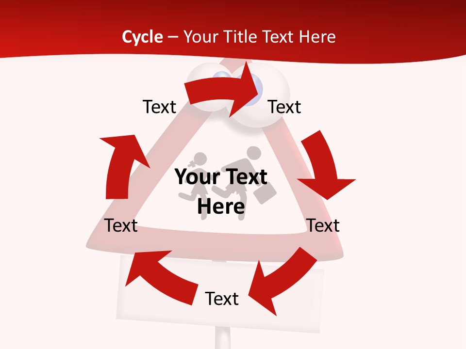 Cross Sign Halt PowerPoint Template