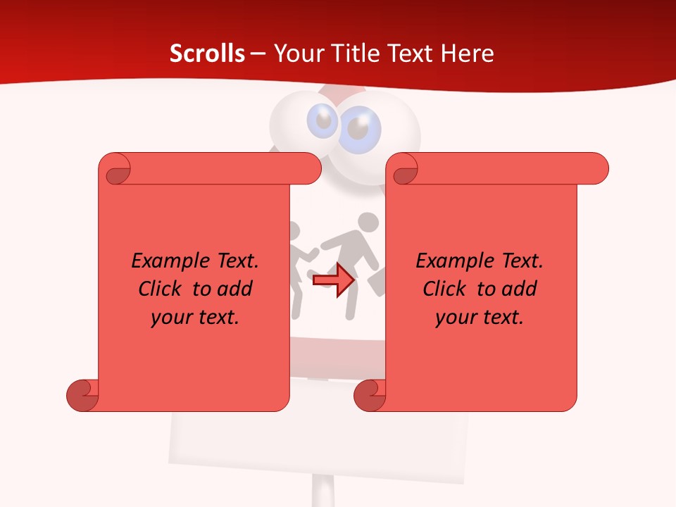 Cross Sign Halt PowerPoint Template