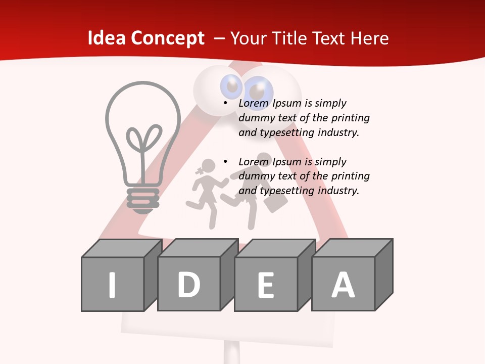Cross Sign Halt PowerPoint Template