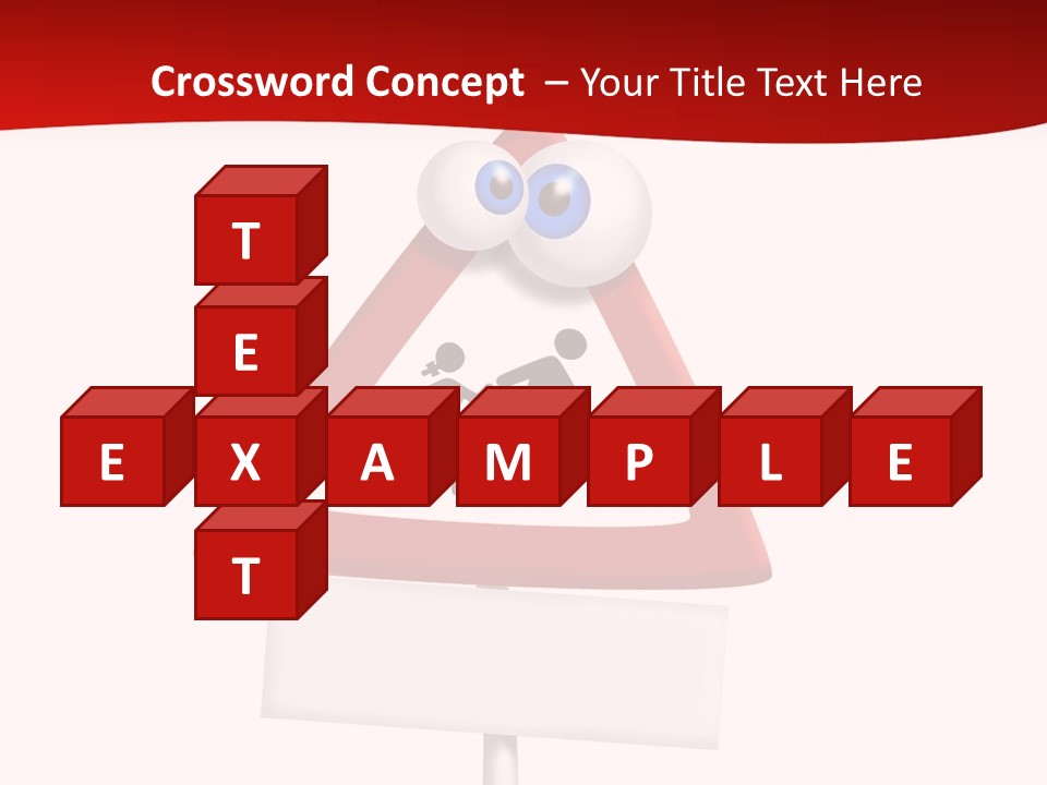Cross Sign Halt PowerPoint Template