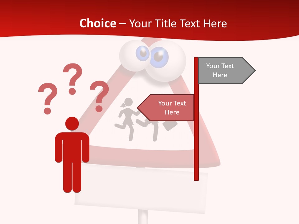 Cross Sign Halt PowerPoint Template