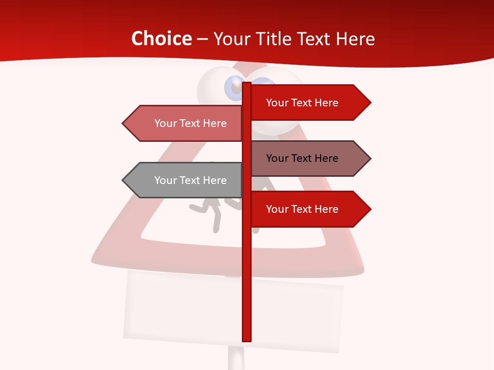 Cross Sign Halt PowerPoint Template