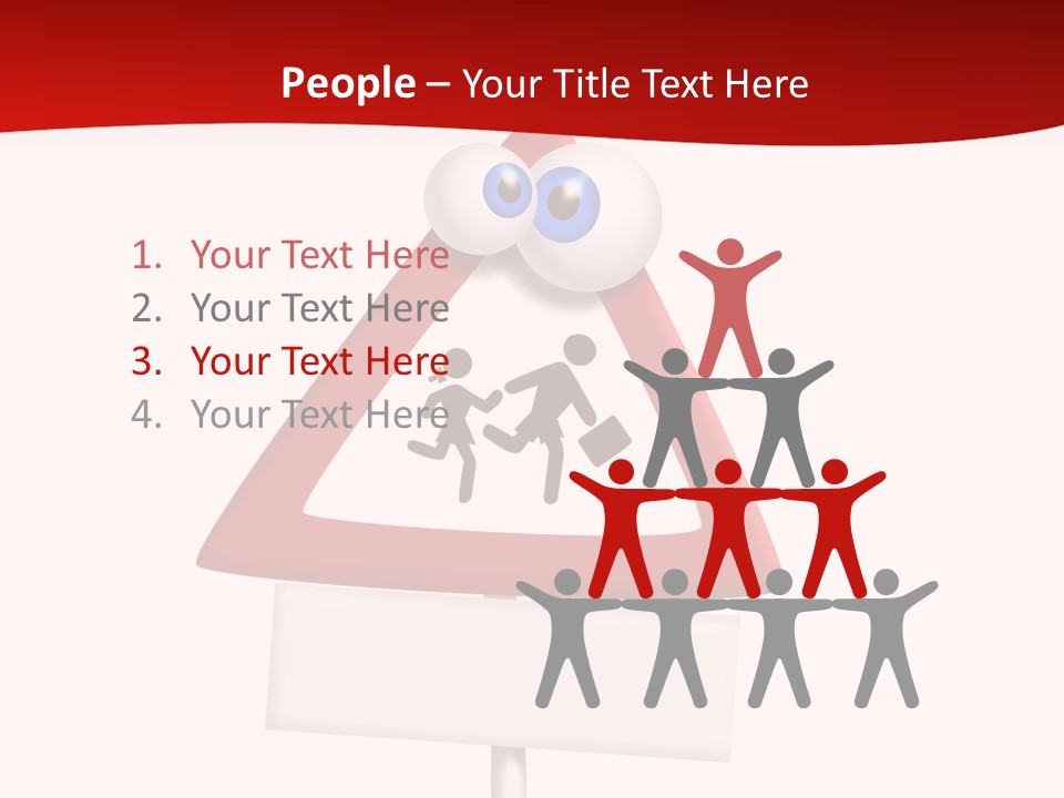 Cross Sign Halt PowerPoint Template