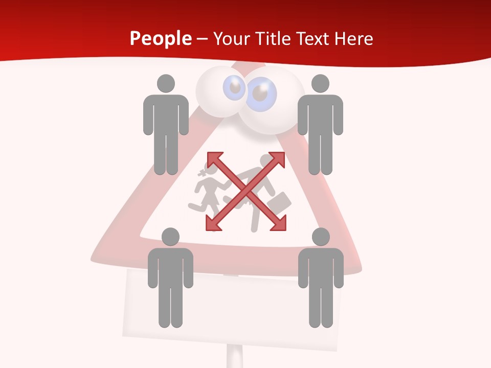 Cross Sign Halt PowerPoint Template