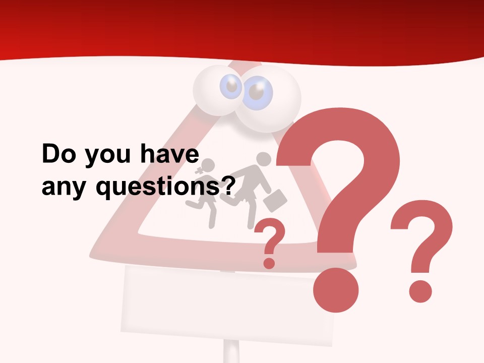 Cross Sign Halt PowerPoint Template