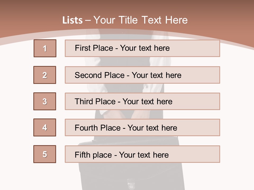 Office Modern Person PowerPoint Template