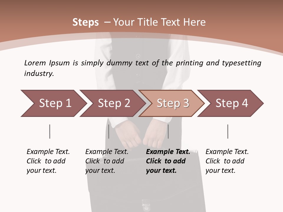 Office Modern Person PowerPoint Template