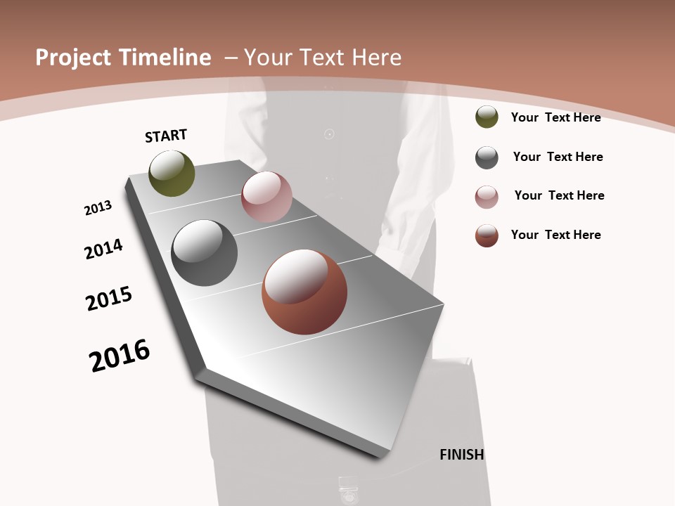 Office Modern Person PowerPoint Template
