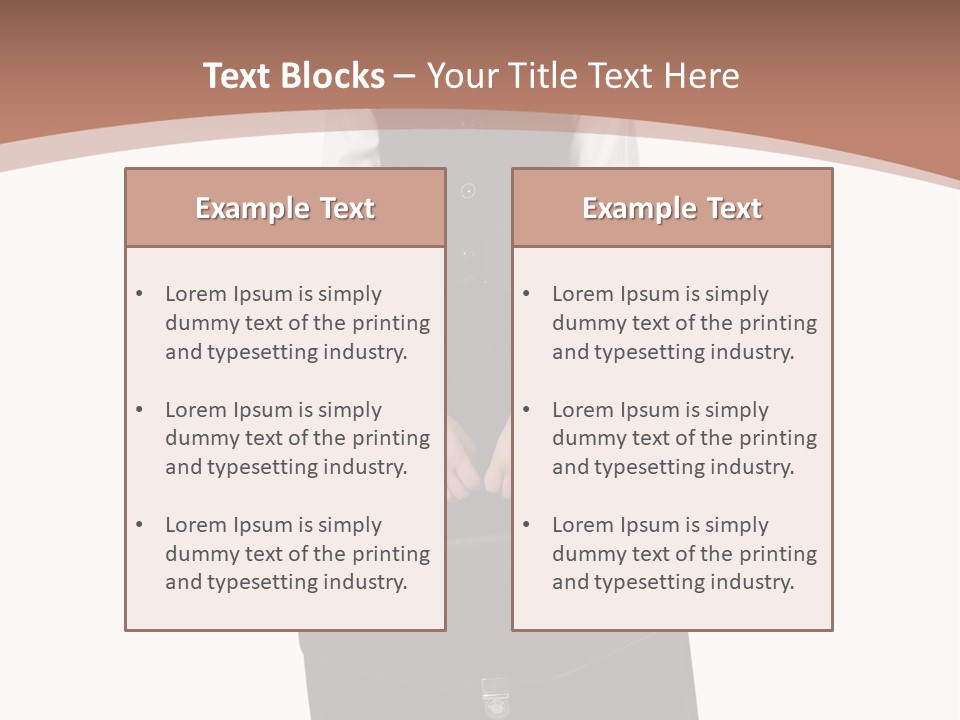 Office Modern Person PowerPoint Template