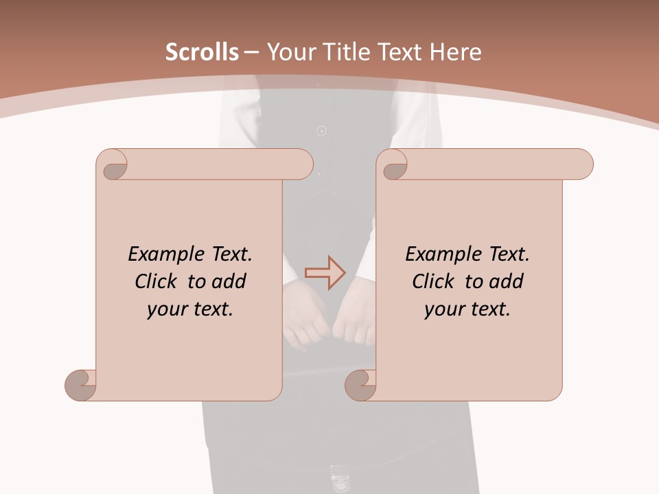 Office Modern Person PowerPoint Template