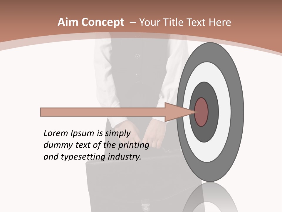 Office Modern Person PowerPoint Template