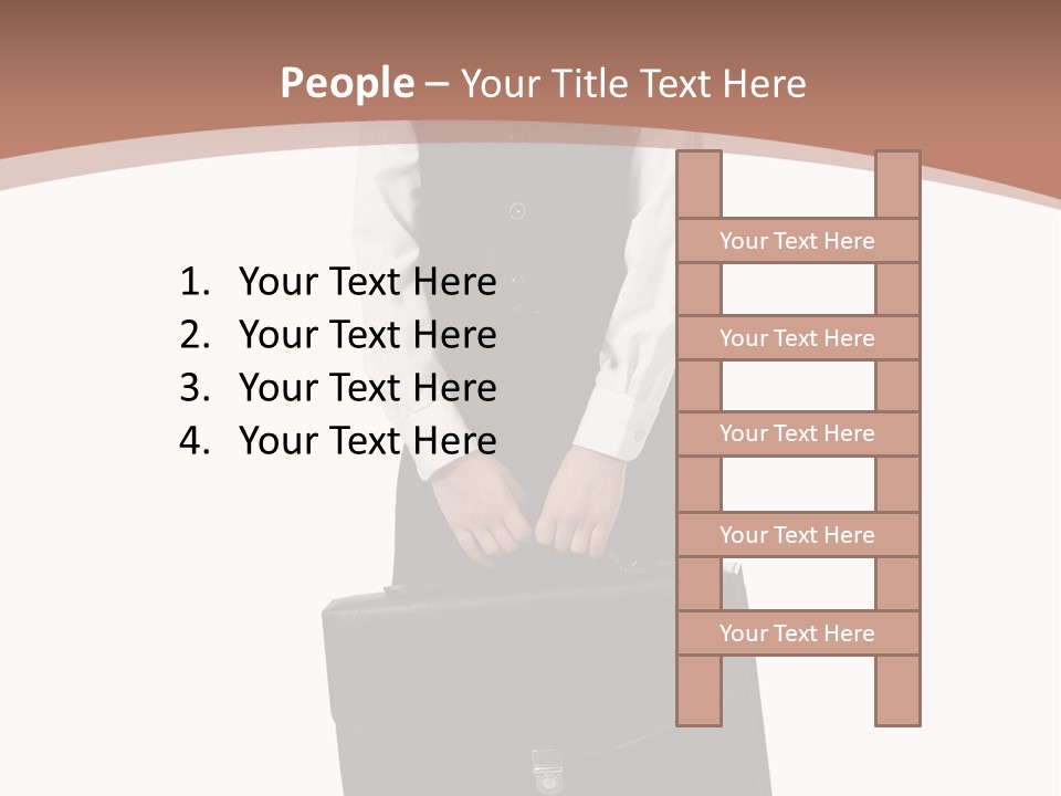 Office Modern Person PowerPoint Template