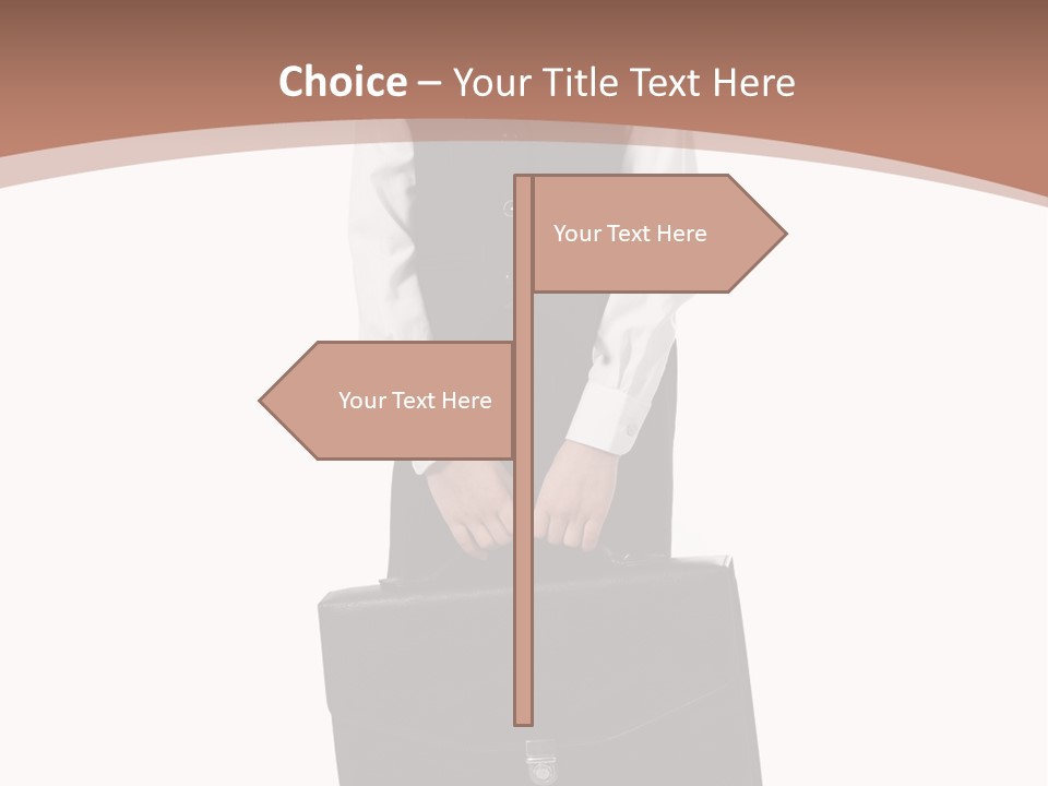 Office Modern Person PowerPoint Template