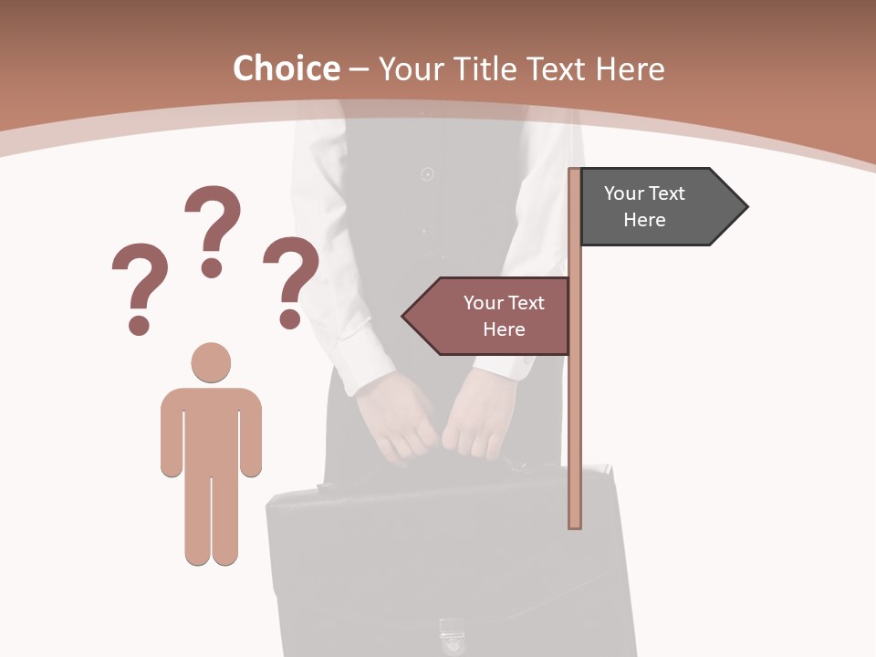 Office Modern Person PowerPoint Template