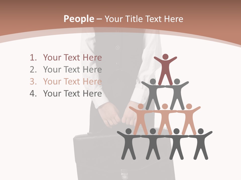 Office Modern Person PowerPoint Template