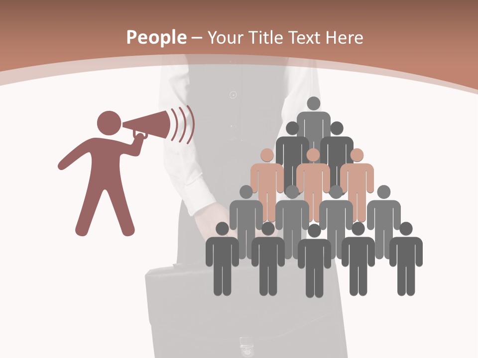 Office Modern Person PowerPoint Template