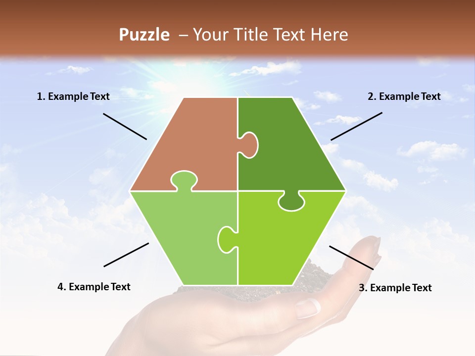 Light Pa Enger Airplane PowerPoint Template