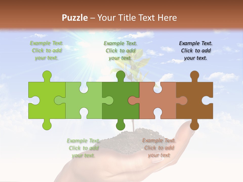 Light Pa Enger Airplane PowerPoint Template