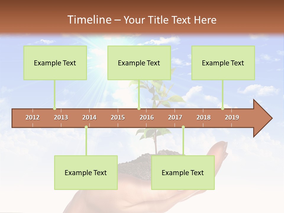 Light Pa Enger Airplane PowerPoint Template