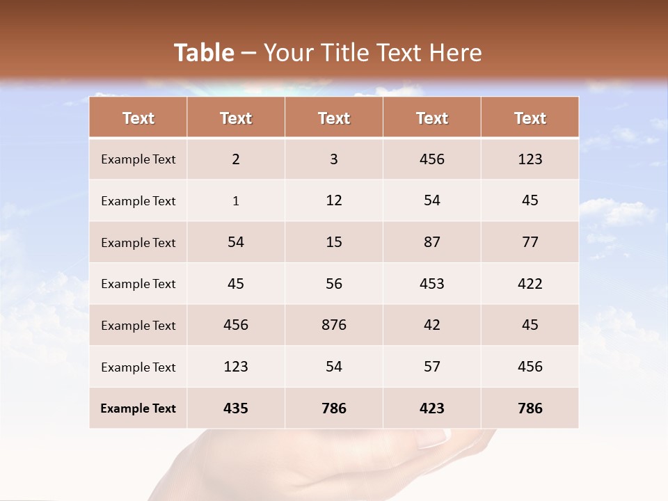 Light Pa Enger Airplane PowerPoint Template