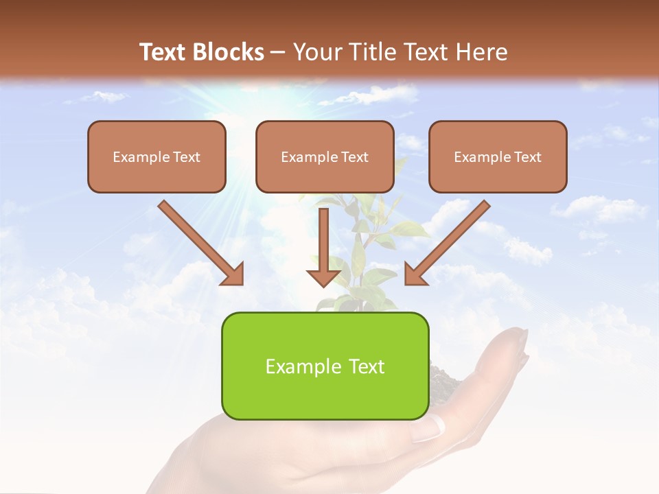 Light Pa Enger Airplane PowerPoint Template