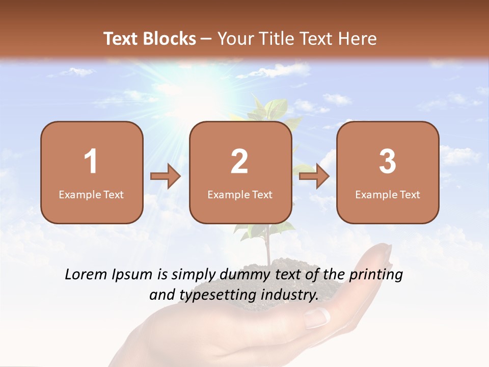 Light Pa Enger Airplane PowerPoint Template