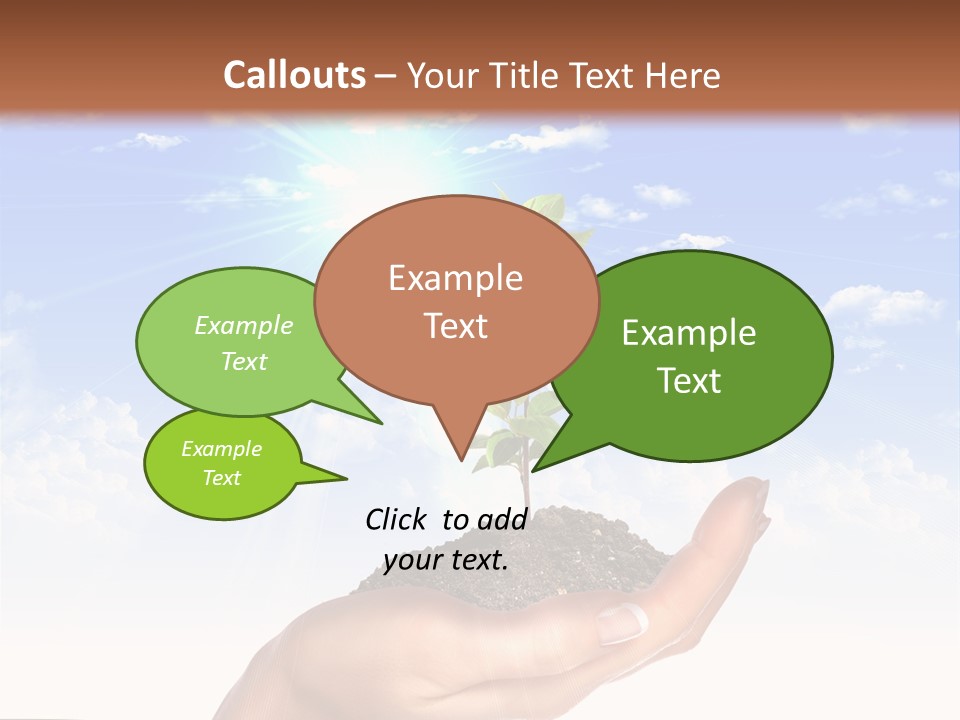 Light Pa Enger Airplane PowerPoint Template
