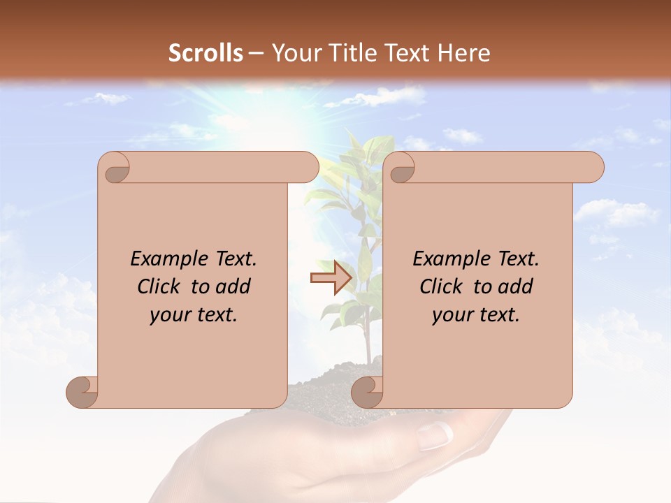 Light Pa Enger Airplane PowerPoint Template
