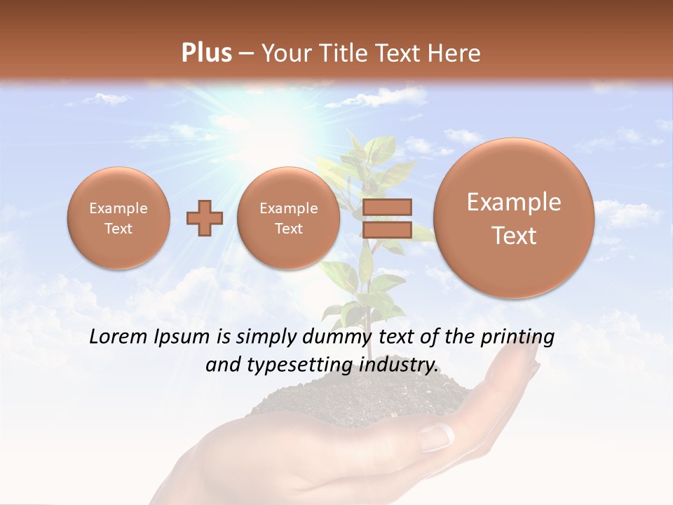 Light Pa Enger Airplane PowerPoint Template