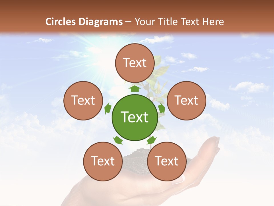 Light Pa Enger Airplane PowerPoint Template