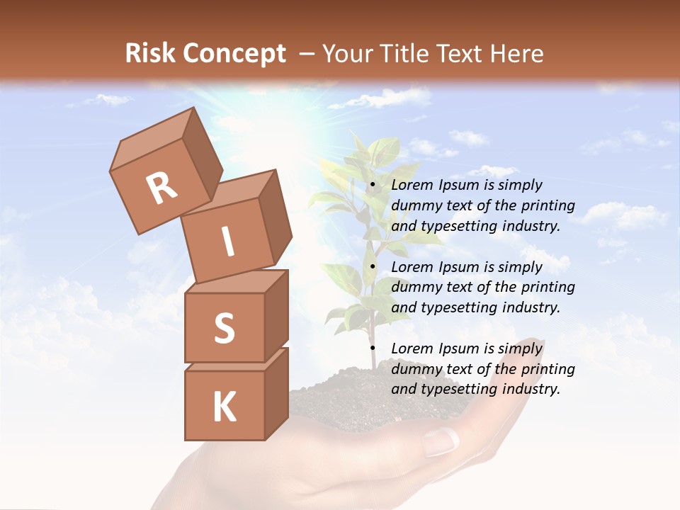 Light Pa Enger Airplane PowerPoint Template