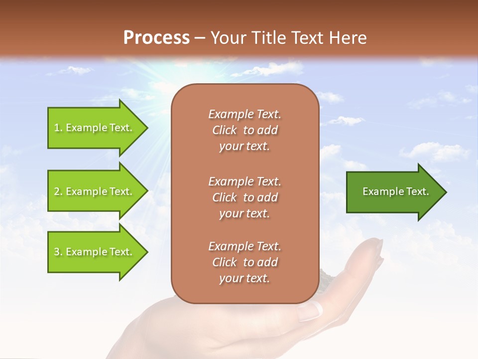 Light Pa Enger Airplane PowerPoint Template