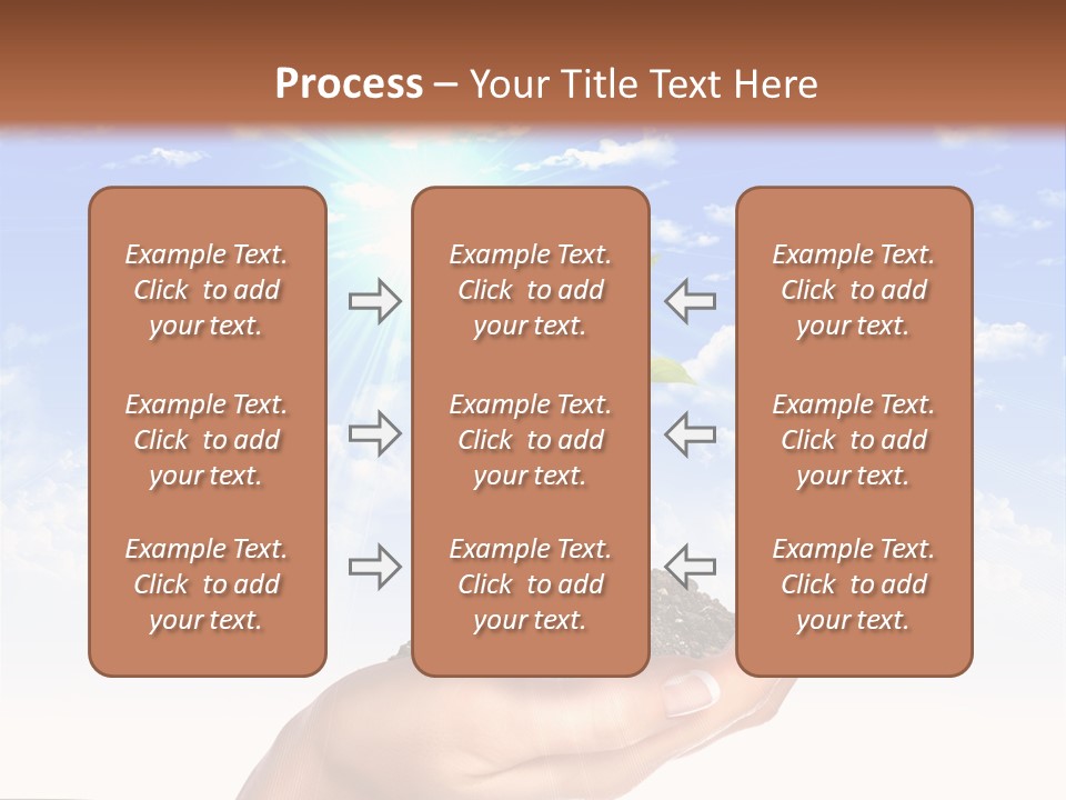 Light Pa Enger Airplane PowerPoint Template