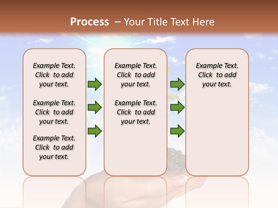 Light Pa Enger Airplane PowerPoint Template